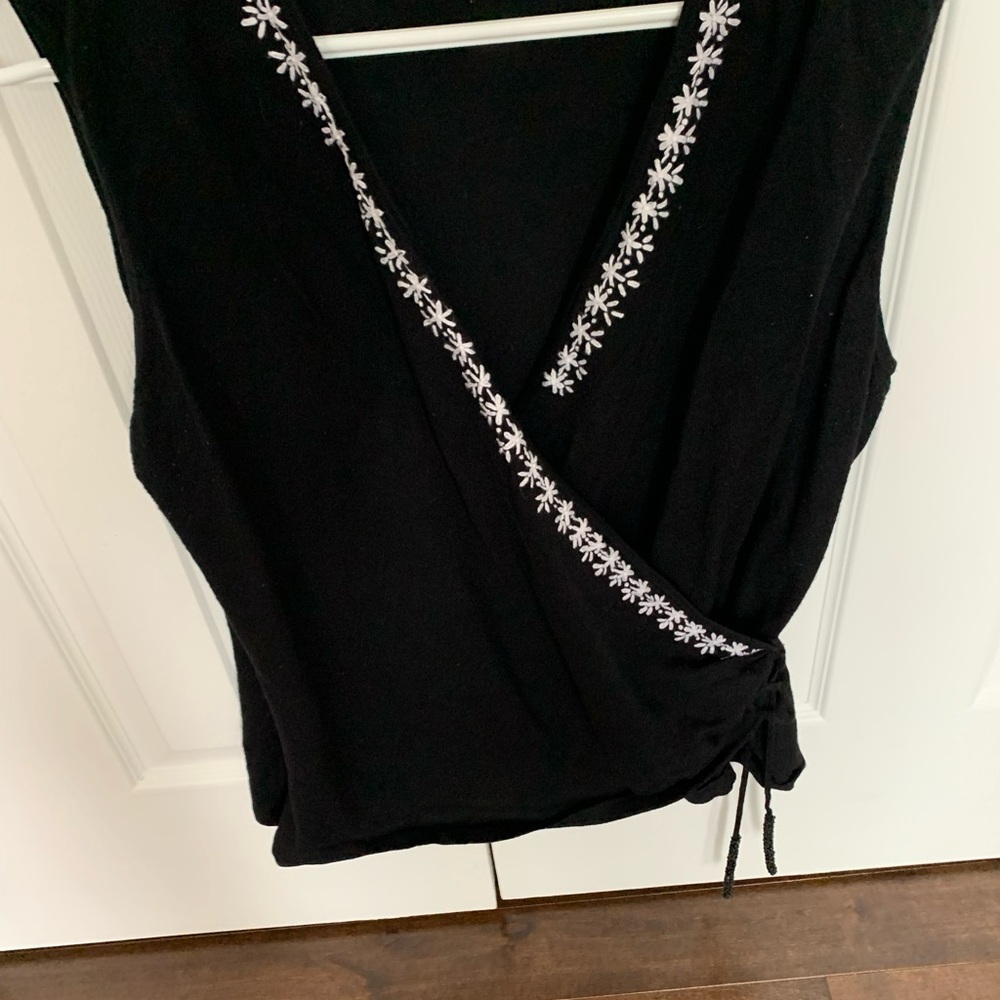 Nygard collection mock wrap knit top